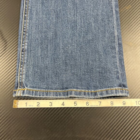 VS Victoria’s Secret Hipster Bootcut Blue Denim Jeans Size 10 TALL Y2K - Picture 12 of 13